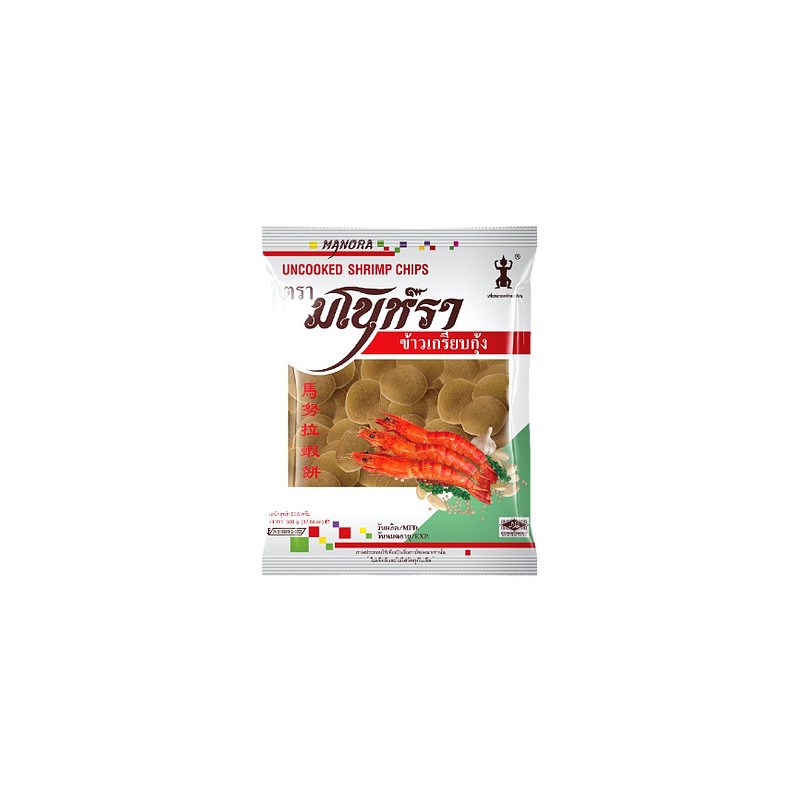 MANORA - Uncooked shrimp chips 500gx20 (1 case)