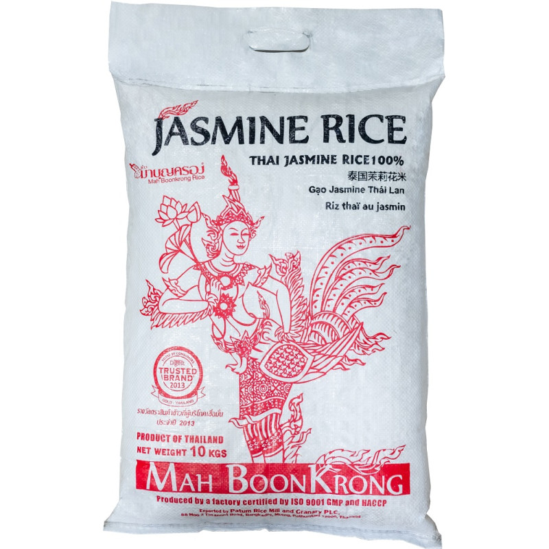 MBK 100% Jasmine rice - ข้าวหอมมะลิ ตรามบุญครอง 10kg