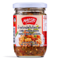 MAESRI - Chilli paste with sweet basil leaves 200g