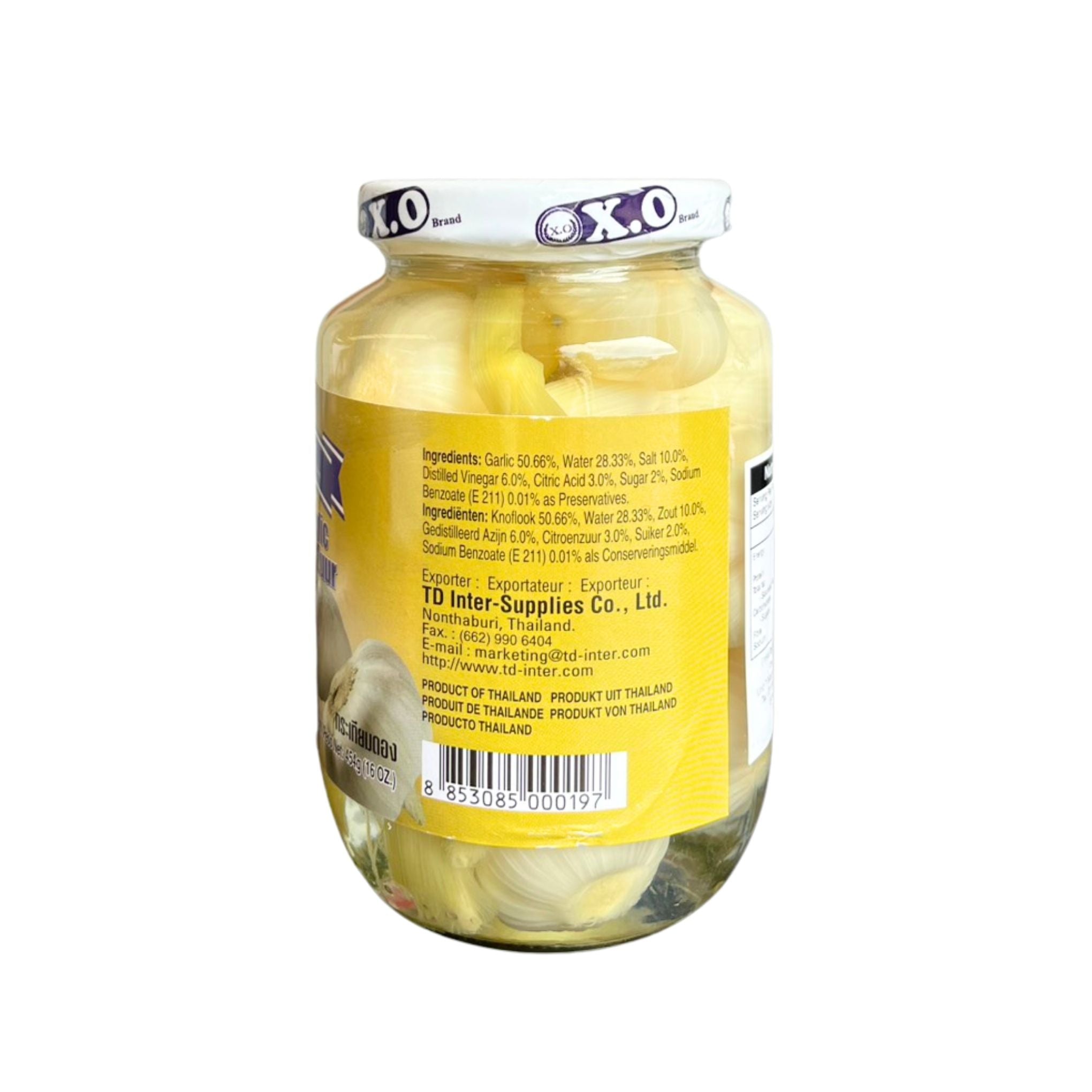 X.O - Pickled Garlic - 454g (BBE:11/05/2026)