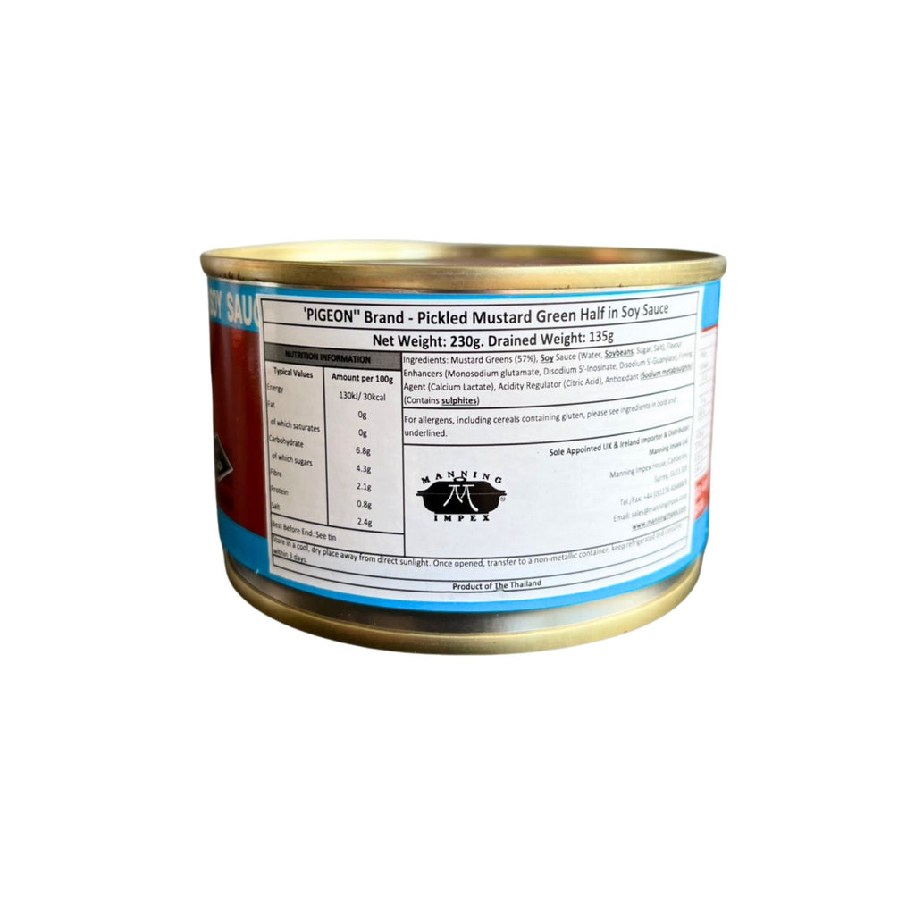Pigeon - Pickled Mustard Green Half In Soy Sauce - 230g