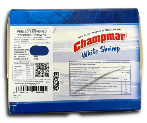 Champmar - Headless White Shrimp (26/30) - 1.3kg