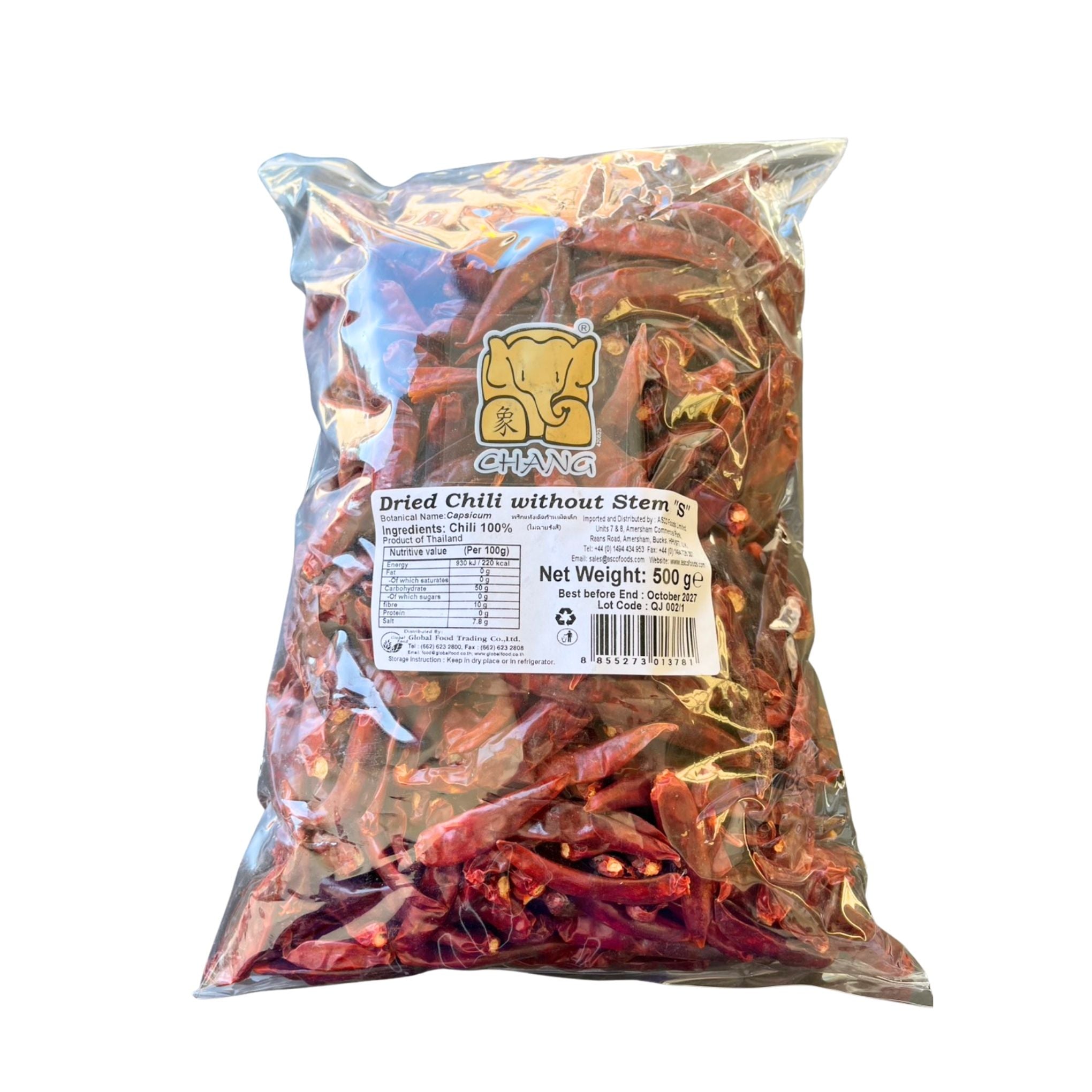 Chang - Dried Chilli (S) - 500g