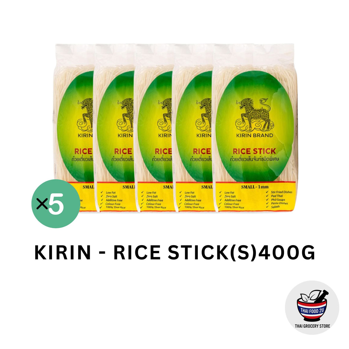 5x Kirin - Rice Stick (S) (1mm) - 400g