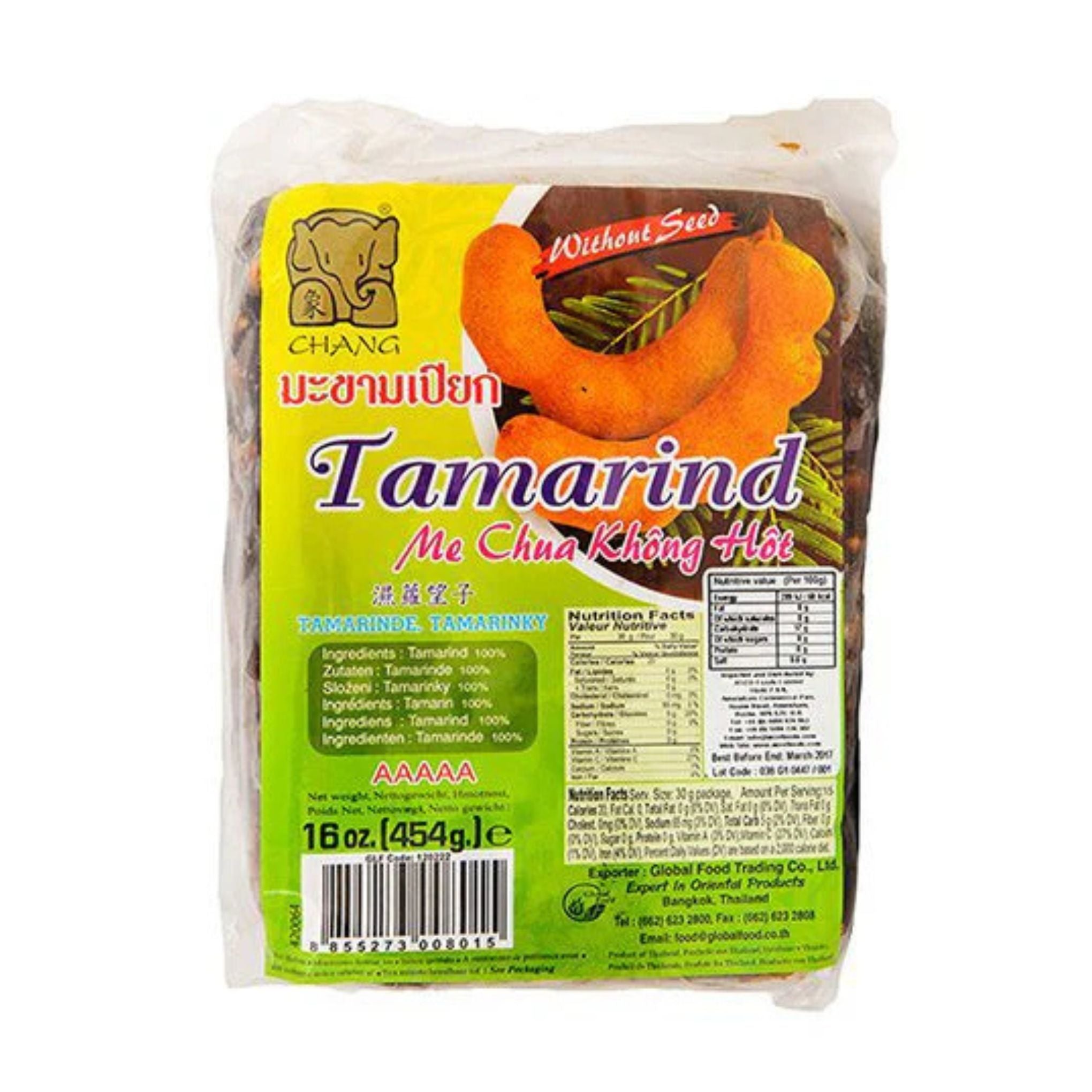 Chang - Tamarind Block (Seedless) - 454g
