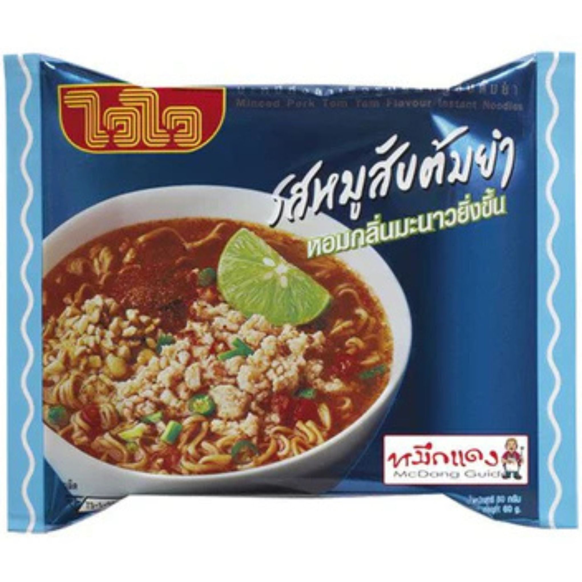 WAI WAI - Tom yum pork flavour 60gx30 (1 Case)