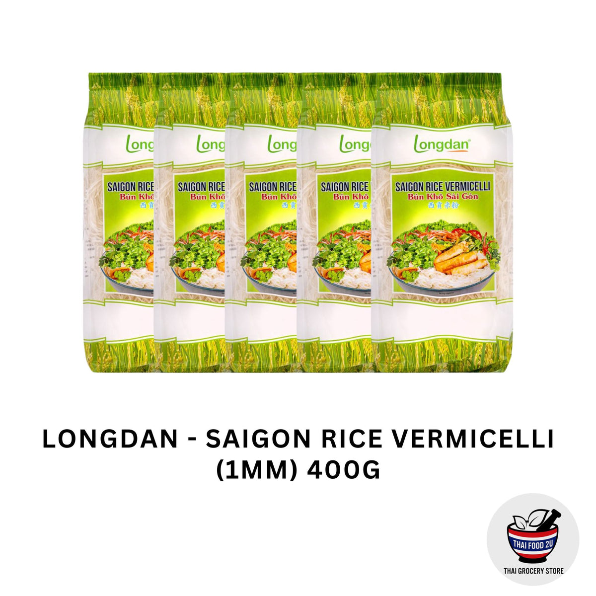 5x Longdan - Saigon Rice Vermicelli (1mm) - 400g