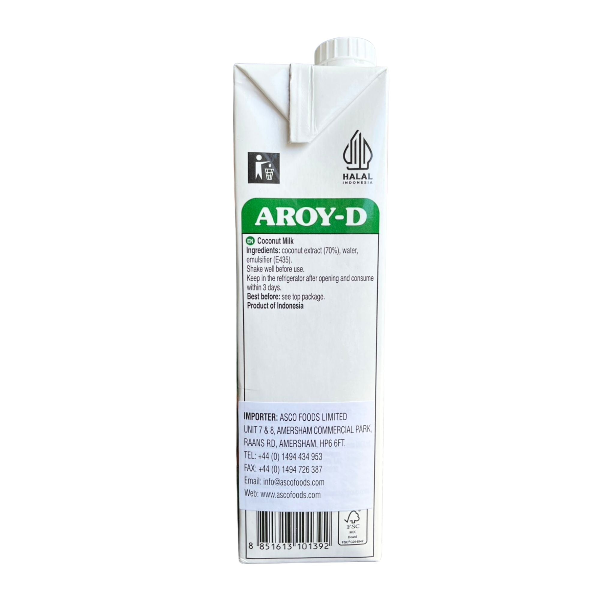 AROY D - UHT Coconut Milk - 1000ml