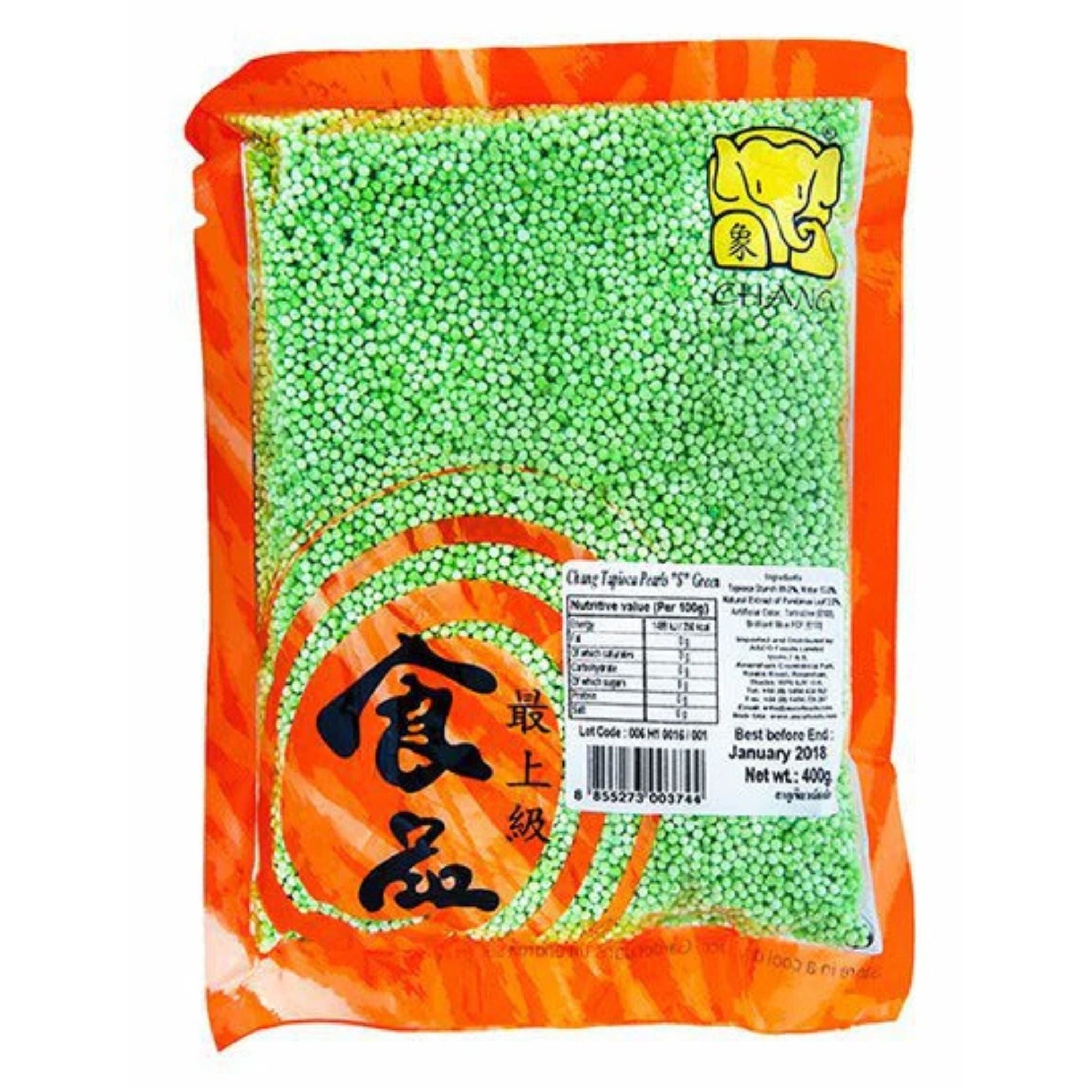 Chang - Tapioca Pearls (S) Green - 400g