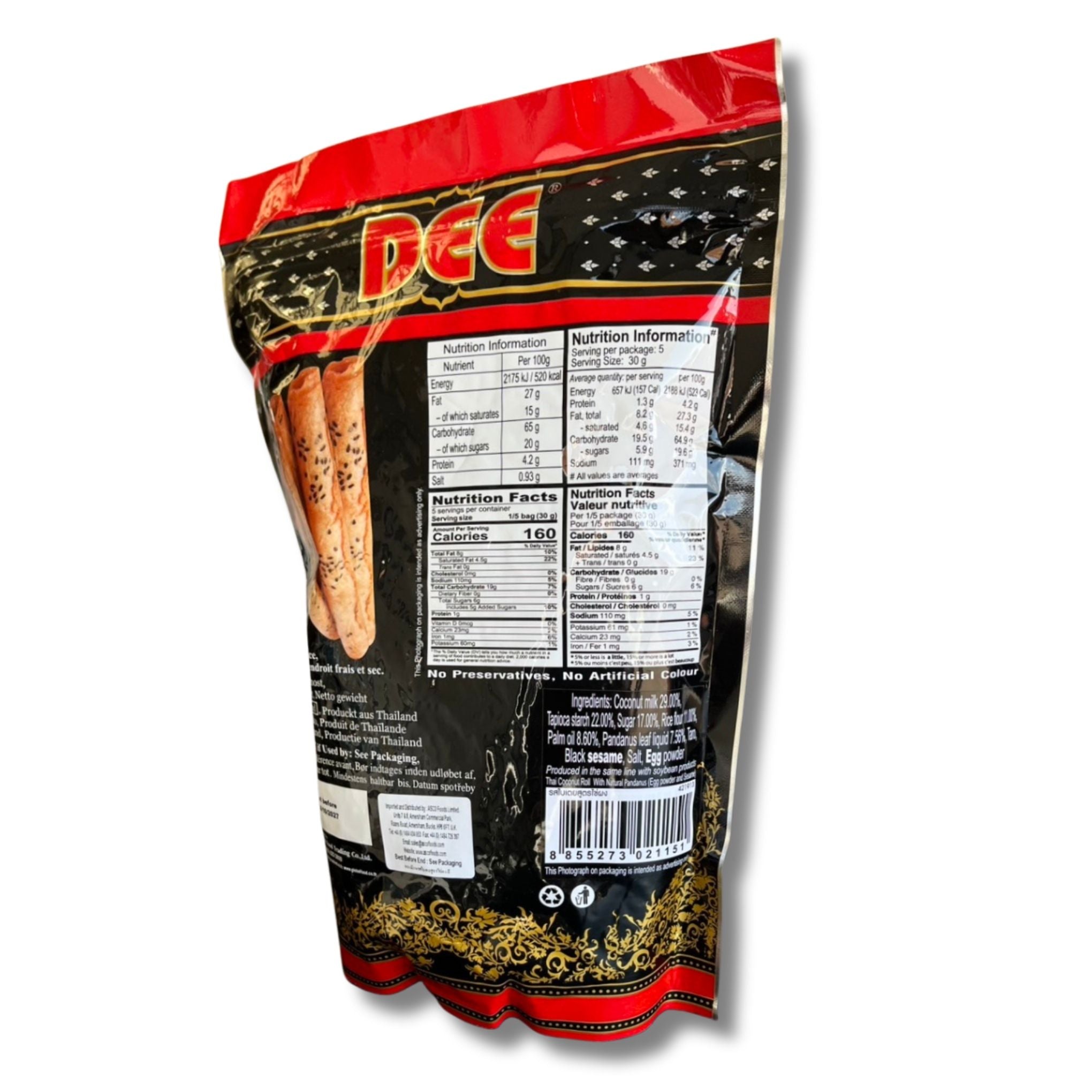 Dee - Thai Crispy Rolls - Original Flavour (Coconut) - 150g