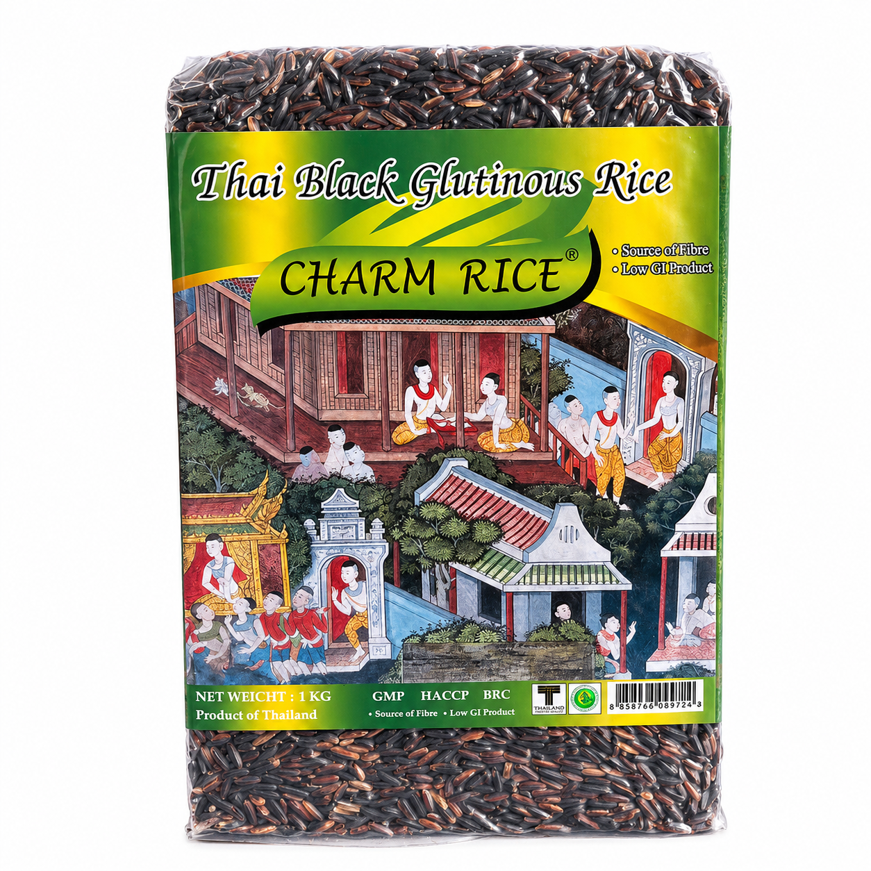 Charm - Thai Black Glutinous Rice - 1kg