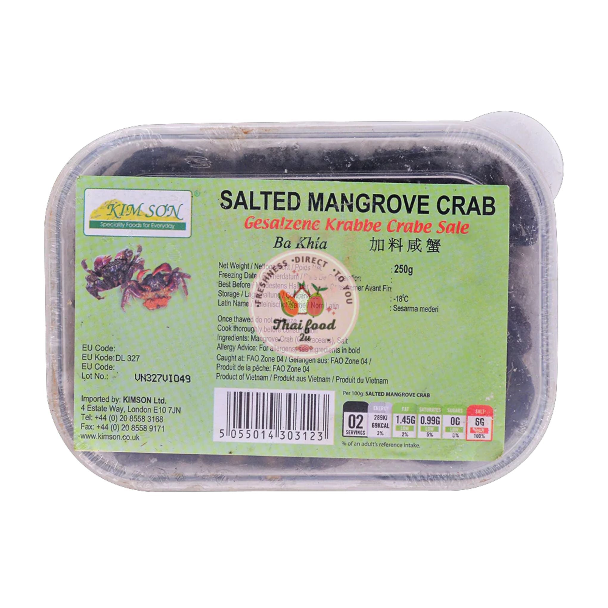 Kim Son - Salted Mangrove Crab - 250g
