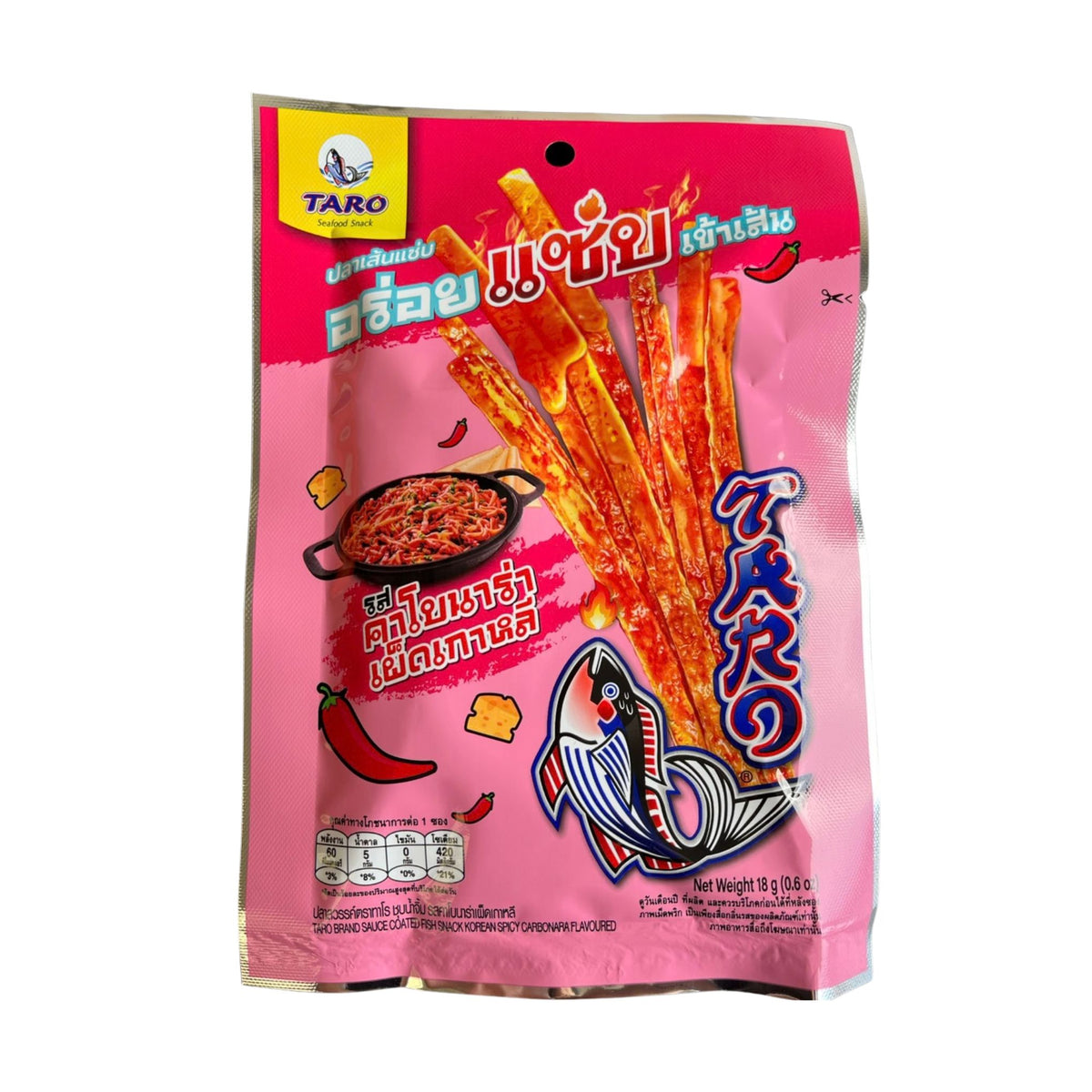Taro Fish Snack - Korean Spicy Carbonara Flavour 18g