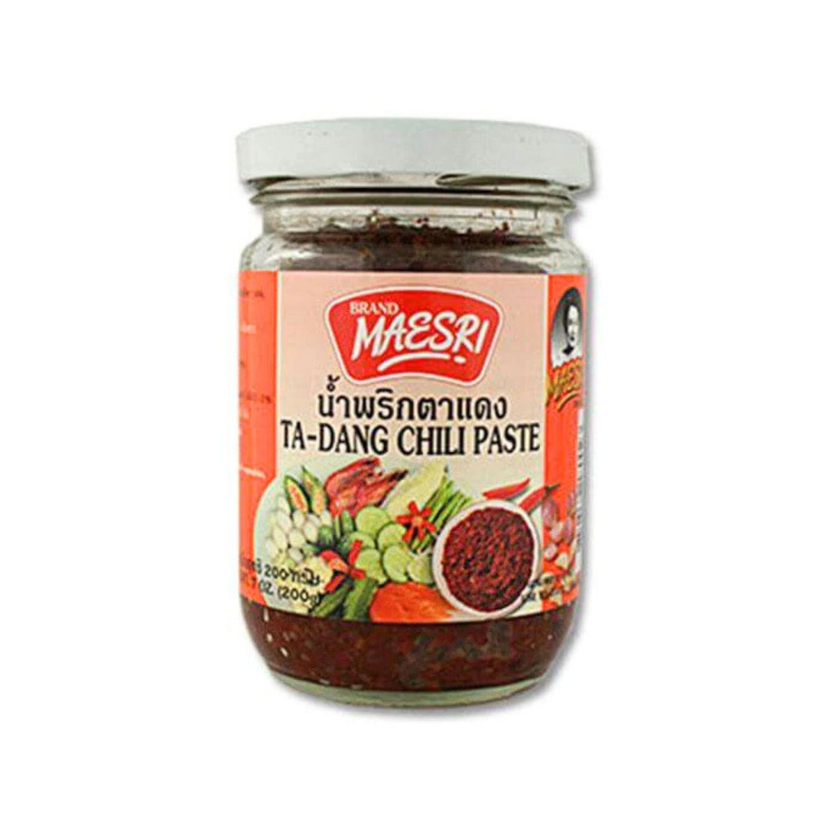 Maesri - Ta Dang Chilli Paste - 200g – Thai Food 2U