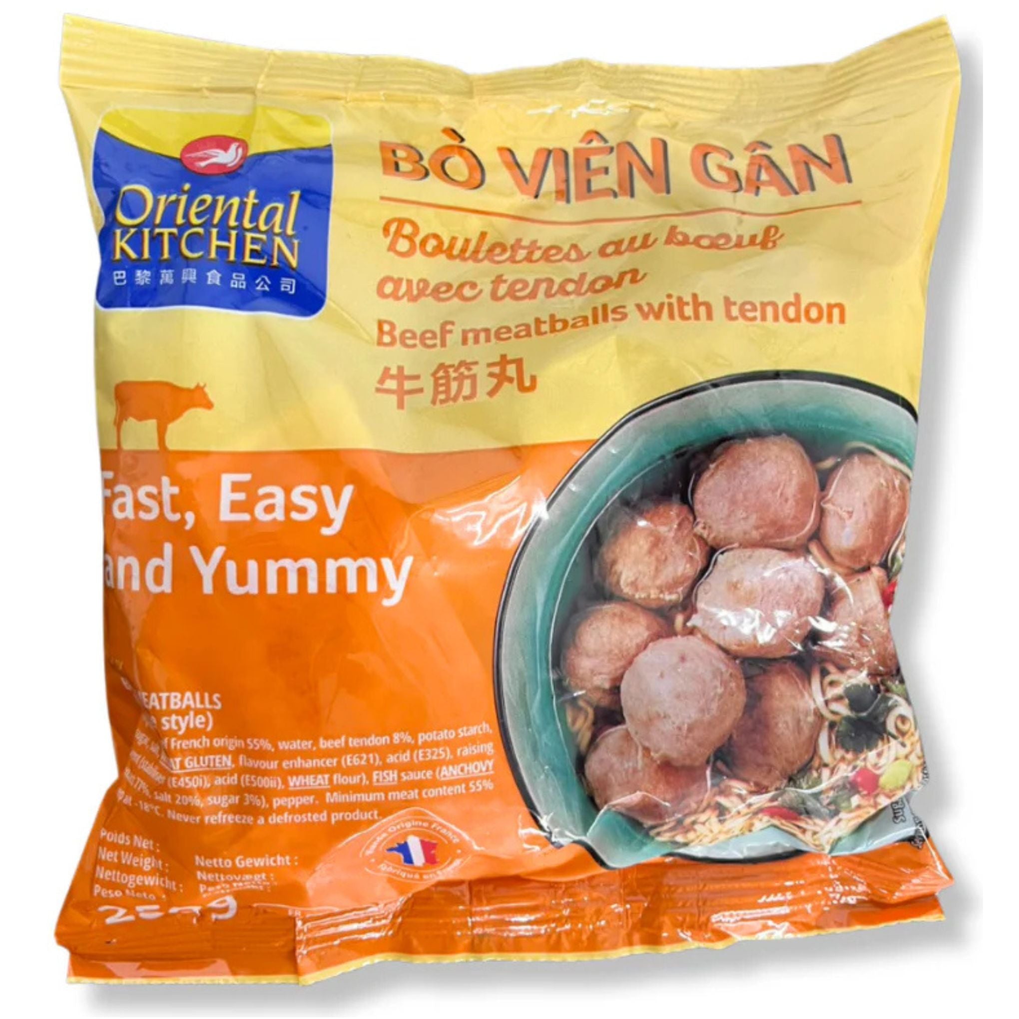 Oriental Kitchen - Beef Meatballs With Tendon - 250g
