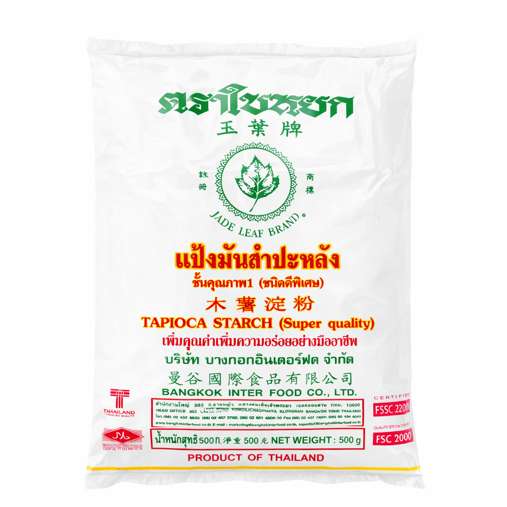 Jade Leaf Brand - Tapioca Starch (แป้งมันสำปะหลัง) - 500g￼