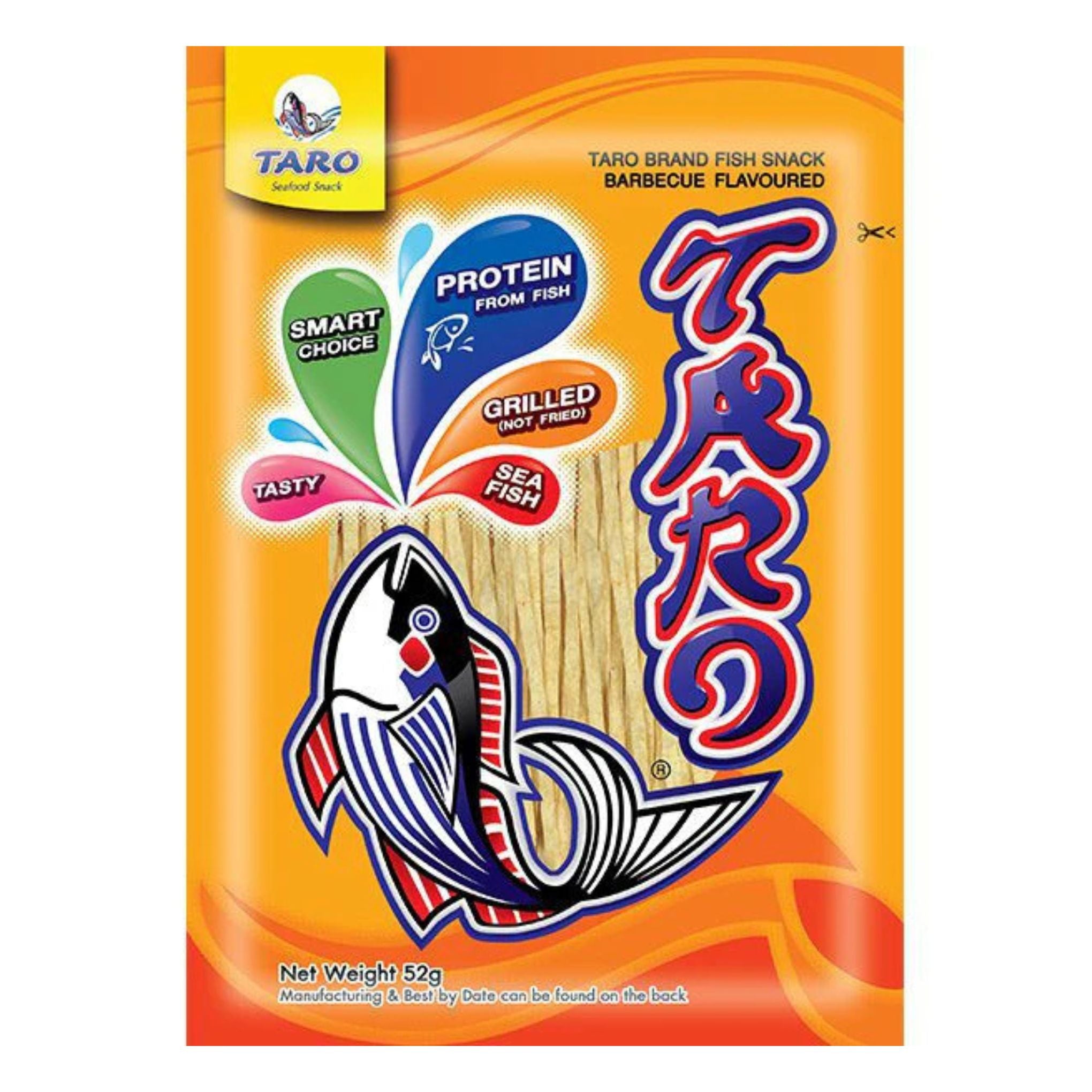 Taro - Fish Snack Barbecue Flavour - 52g