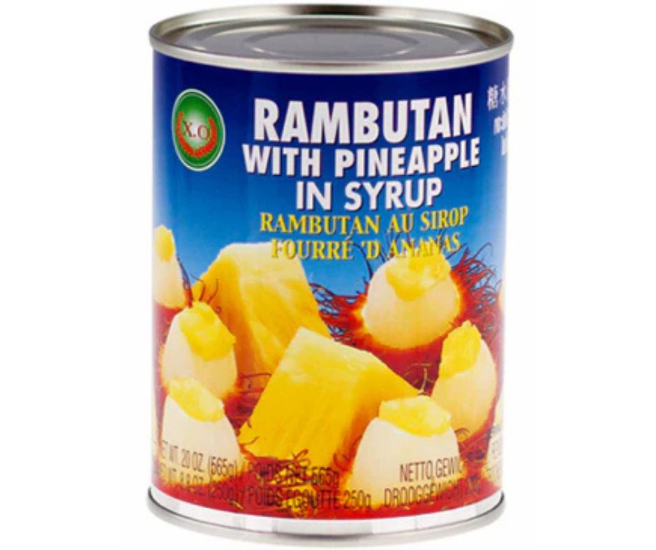 X.O - Rambutan with pineapple in syrup 565g