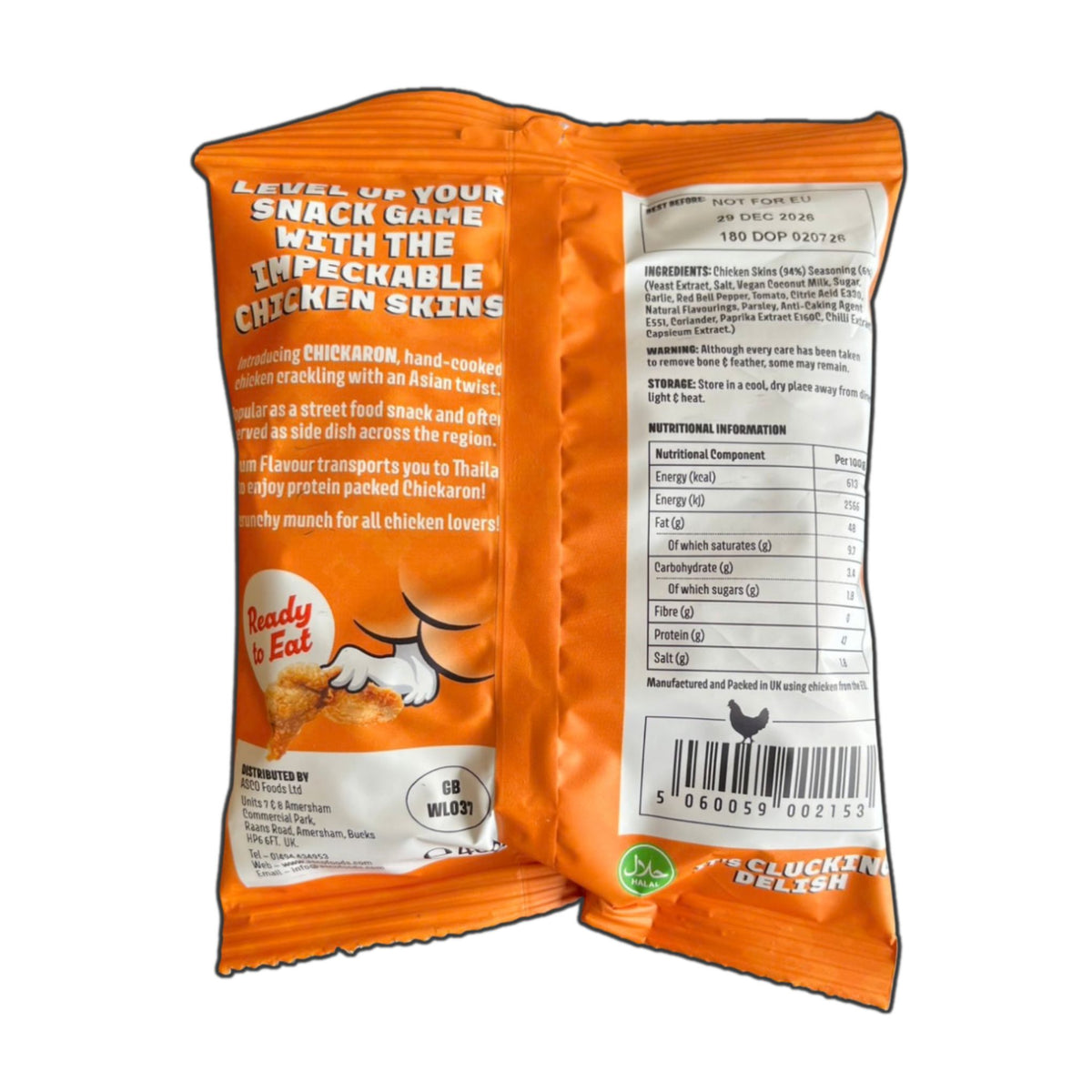 Chickaron Crispy Chicken Skin - Tom Yum 40g