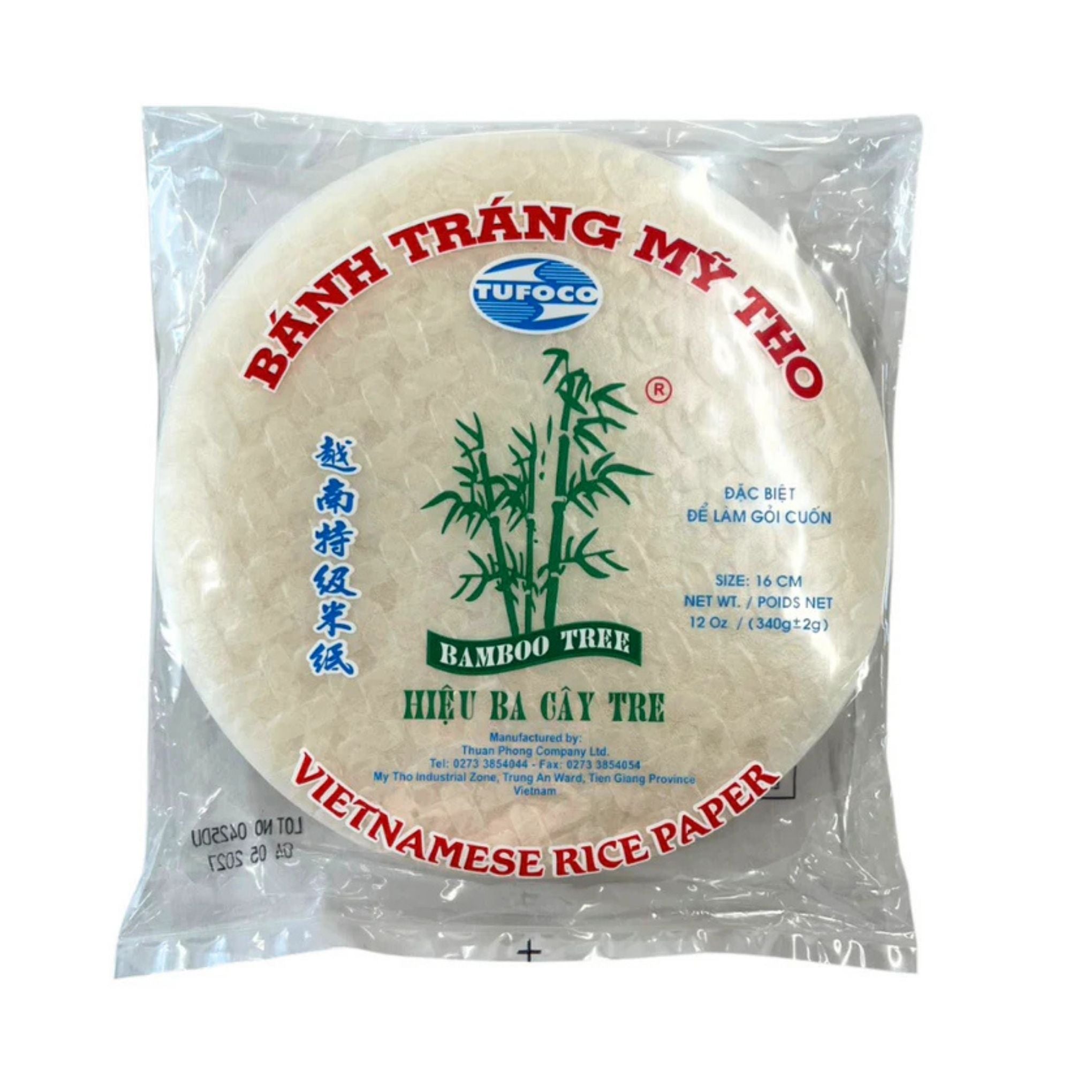 Tufoco - Vietnamese Rice Paper (16cm) - 340g