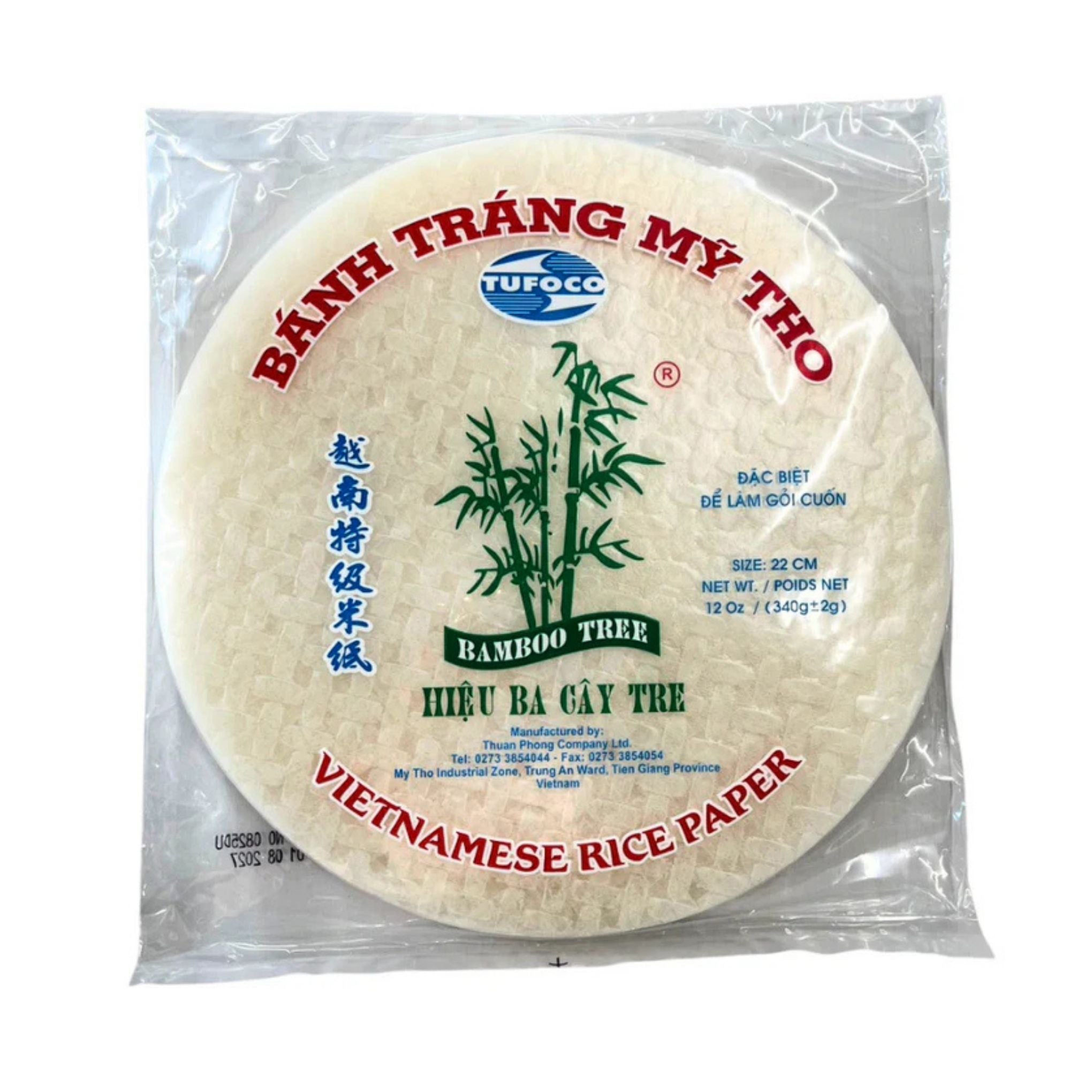 Tufoco - Vietnamese Rice Paper (22cm) - 340g